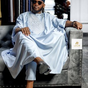 Serene Sky Groom Agbada Style SA8