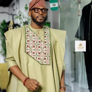 Elegant Groom Agbada Style SA6