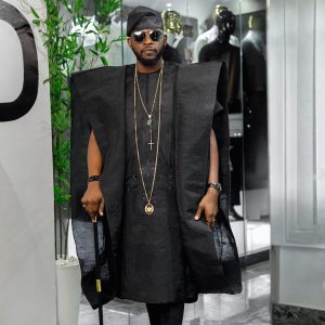 Black Groom agbada style GM004