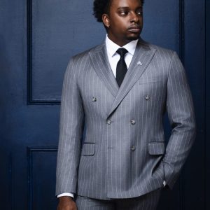 The Businessman – Grey Pencil Stripe Suit